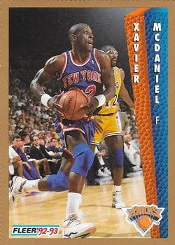 1992-93 Fleer Xavier McDaniel PROMO [Promo Sheet Singles] Promo Sheet Singles #153 card image