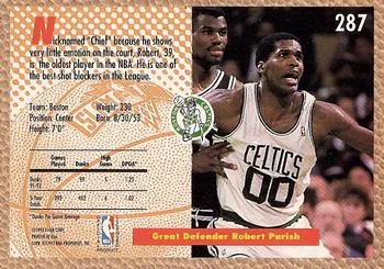 1992-93 Fleer Robert Parish SD #287 card back image