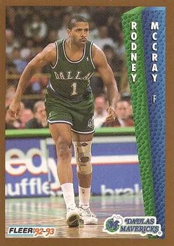 1992-93 Fleer Rodney McCray #52 card image