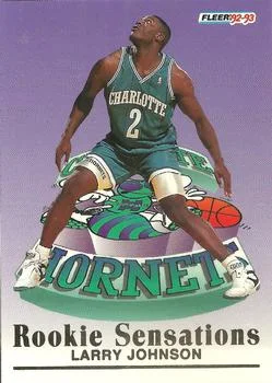 1992-93 Fleer Larry Johnson [Rookie Sensations] Rookie Sensations #5 card image