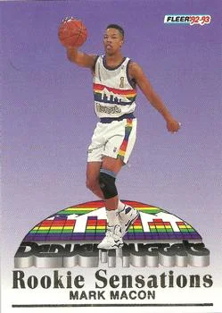 1992-93 Fleer Mark Macon [Rookie Sensations] Rookie Sensations #6 card image