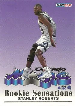1992-93 Fleer Stanley Roberts [Rookie Sensations] Rookie Sensations #9 card image