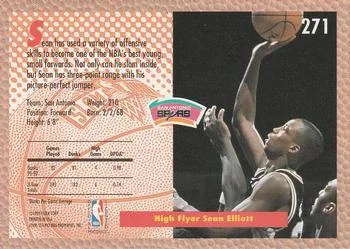 1992-93 Fleer Sean Elliott SD #271 card back image
