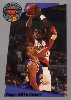 1992-93 Fleer Clyde Drexler [Sharpshooters] Sharpshooters #13 card image