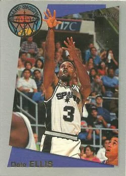 1992-93 Fleer Dale Ellis [Sharpshooters] Sharpshooters #12 card image