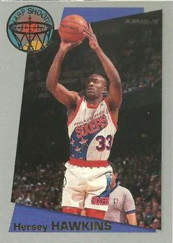 1992-93 Fleer Hersey Hawkins [Sharpshooters] Sharpshooters #9 card image