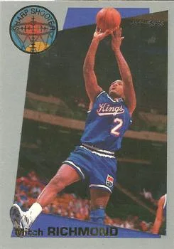 1992-93 Fleer Mitch Richmond [Sharpshooters] Sharpshooters #14 card image
