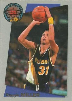 1992-93 Fleer Reggie Miller [Sharpshooters] Sharpshooters #1 card image