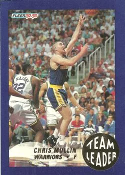 1992-93 Fleer Chris Mullin [Team Leaders] Team Leaders #9 card image