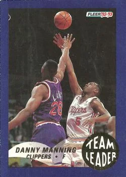 1992-93 Fleer Danny Manning [Team Leaders] Team Leaders #12 card image