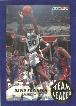 1992-93 Fleer David Robinson [Team Leaders] Team Leaders #24 card image