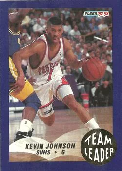 1992-93 Fleer Kevin Johnson [Team Leaders] Team Leaders #21 card image
