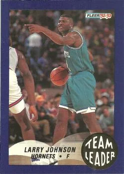 1992-93 Fleer Larry Johnson [Team Leaders] Team Leaders #3 card image