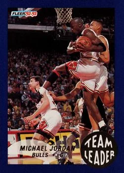 1992-93 Fleer Michael Jordan [Team Leaders] Team Leaders #4 card image