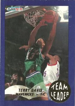 1992-93 Fleer Terry Davis [Team Leaders] Team Leaders #6 card image