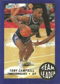 1992-93 Fleer Tony Campbell [Team Leaders] Team Leaders #16 card image