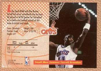 1992-93 Fleer Terrell Brandon SD #280 card back image
