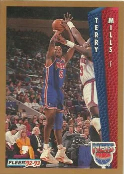 1992-93 Fleer Terry Mills #145 card image