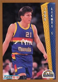1992-93 Fleer Todd Lichti #330 card image