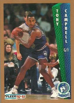 1992-93 Fleer Tony Campbell #132 card image