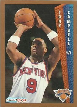 1992-93 Fleer Tony Campbell #394 card image