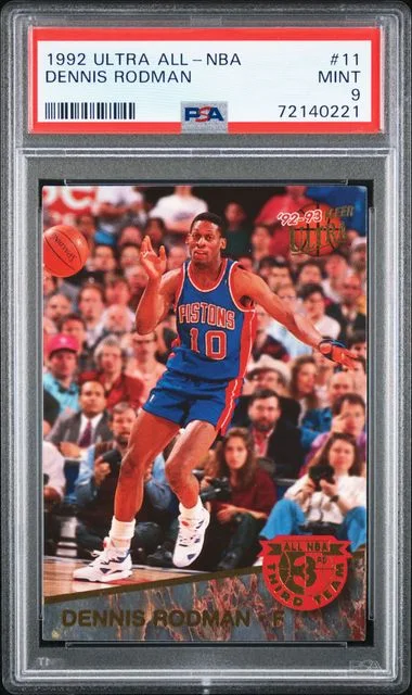 1992-93 Fleer Ultra Dennis Rodman All-NBA #11 card image