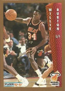 1992-93 Fleer Willie Burton #115 card image