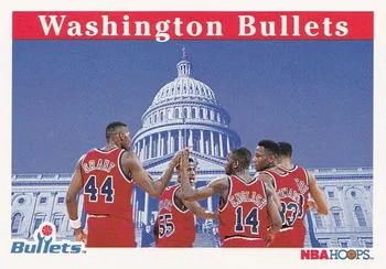 1992-93 Hoops A.J. English / Harvey Grant / Ralph Sampson / Larry Stewart / David Wingate #292 card image