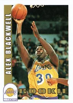1992-93 Hoops Alex Blackwell ROO #408 card image