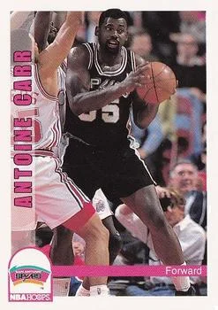 1992-93 Hoops Antoine Carr #205 card image
