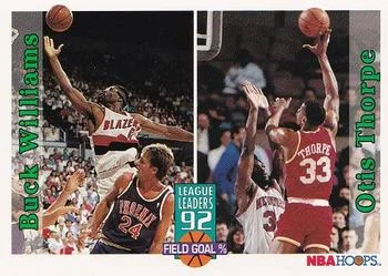 1992-93 Hoops Buck Williams / Otis Thorpe LL #327 card image
