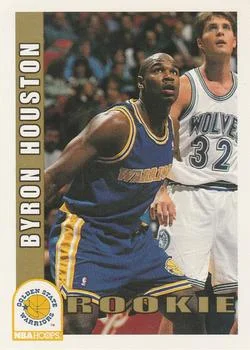 1992-93 Hoops Byron Houston ROO #387 card image