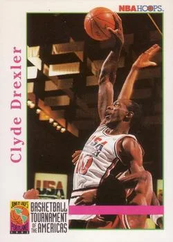 1992-93 Hoops Clyde Drexler BTA #338 card image