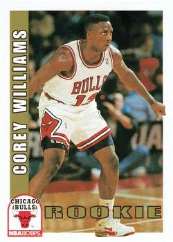 1992-93 Hoops Corey Williams ROO #364 card image