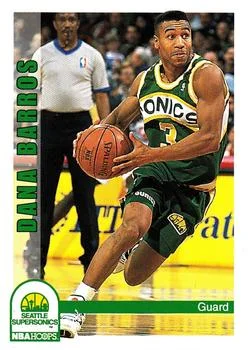 1992-93 Hoops Dana Barros #212 card image