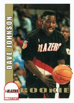 1992-93 Hoops Dave Johnson ROO #456 card image