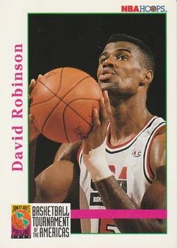 1992-93 Hoops David Robinson BTA #346 card image