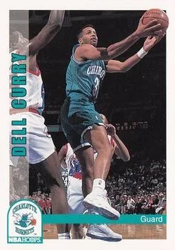 1992-93 Hoops Dell Curry #20 card image