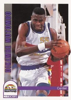 1992-93 Hoops Dikembe Mutombo #60 card image