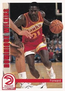 1992-93 Hoops Dominique Wilkins #8 card image