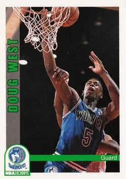1992-93 Hoops Doug West #142 card image