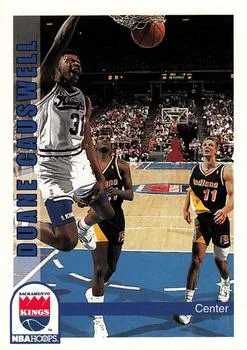 1992-93 Hoops Duane Causwell #197 card image