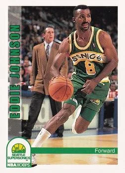 1992-93 Hoops Eddie Johnson #215 card image
