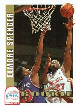 1992-93 Hoops Elmore Spencer ROO #404 card image