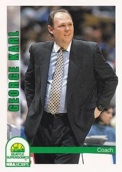 1992-93 Hoops George Karl CO #263 card image