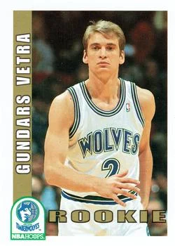 1992-93 Hoops Gundars Vetra ROO #425 card image