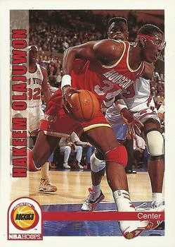1992-93 Hoops Hakeem Olajuwon #85 card image