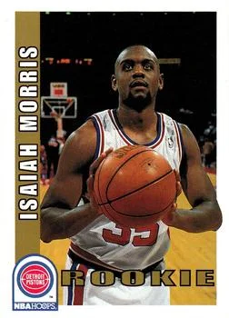 1992-93 Hoops Isaiah Morris ROO #382 card image