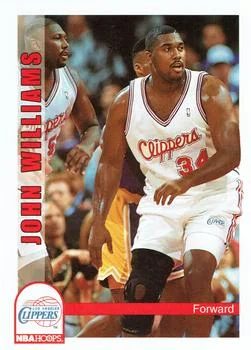 1992-93 Hoops John Williams #406 card image
