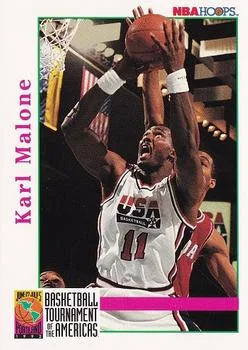 1992-93 Hoops Karl Malone BTA #343 card image